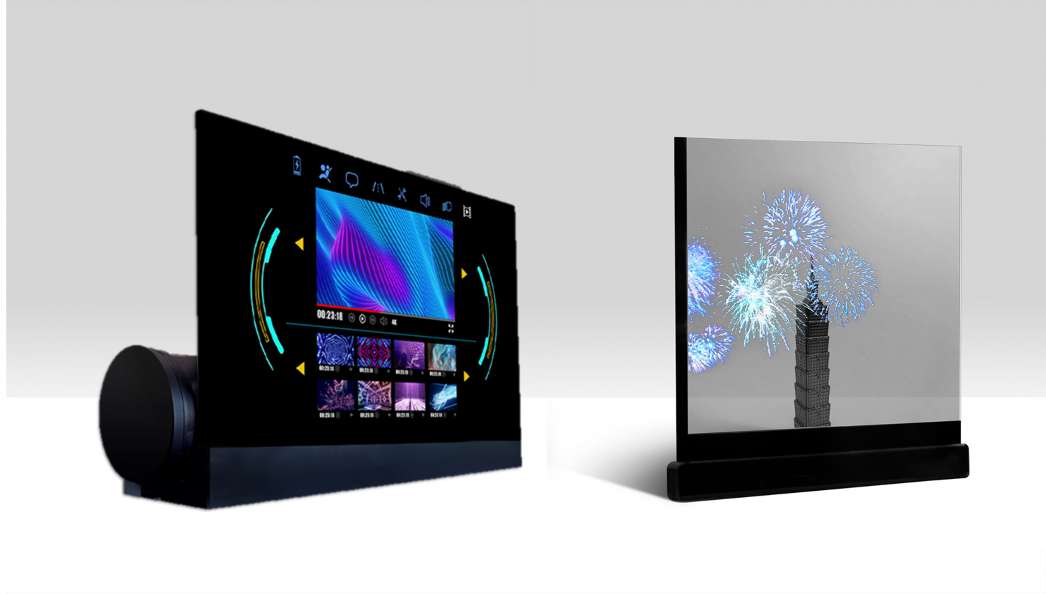 可卷式、折迭性、高透明